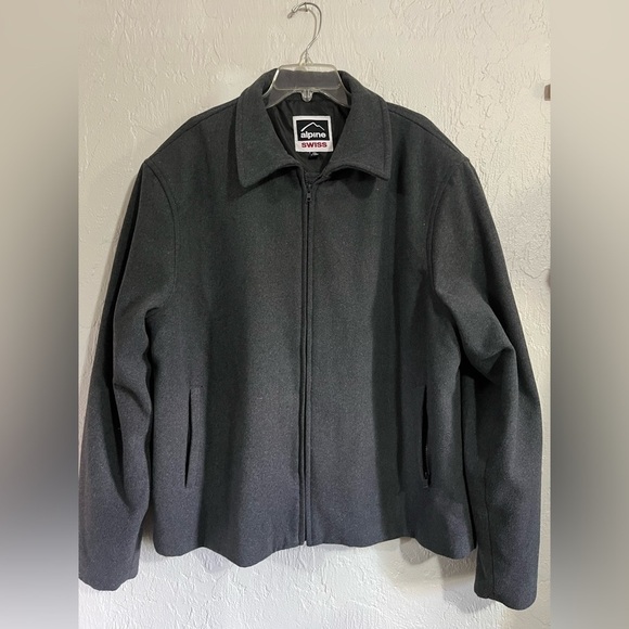ALPINE Swiss Grant Wool Blend Zip Up Coat Size XXL - Picture 4 of 10